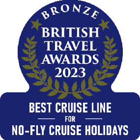 British Travel Awards 2023 Bronze Best No-Fly Cruise Line